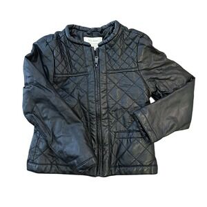 Size 4/5 Zara Girls Faux Leather Moto Jacket